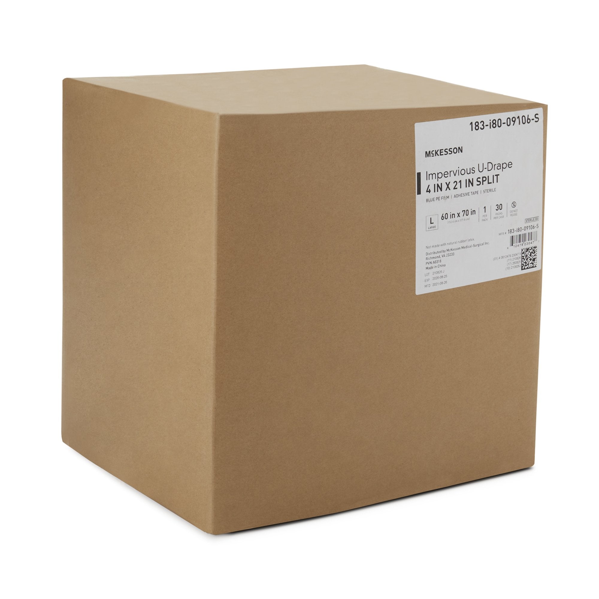 McKesson Sterile Impervious Orthopedic U-Drape, 60 x 70 Inch (1 Unit)