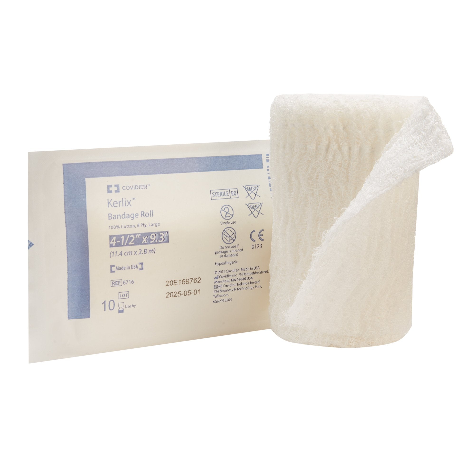 Kerlix™ Sterile Fluff Bandage Roll, 4-1/2 Inch x 3-1/10 Yard (100 Units)