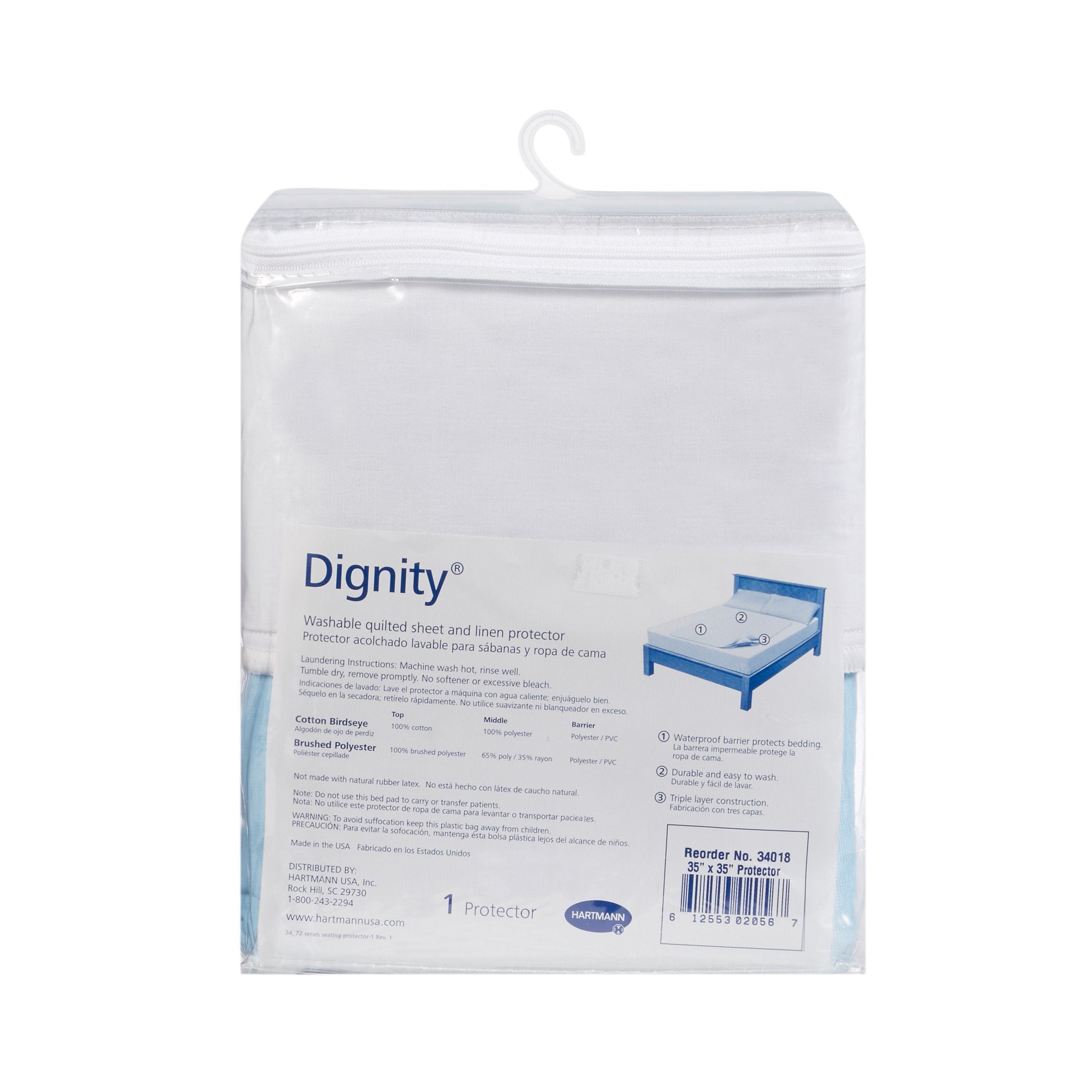 Dignity® Washable Protectors Underpad with Tuckable Flaps, 35 x 35 Inch (1 Unit)