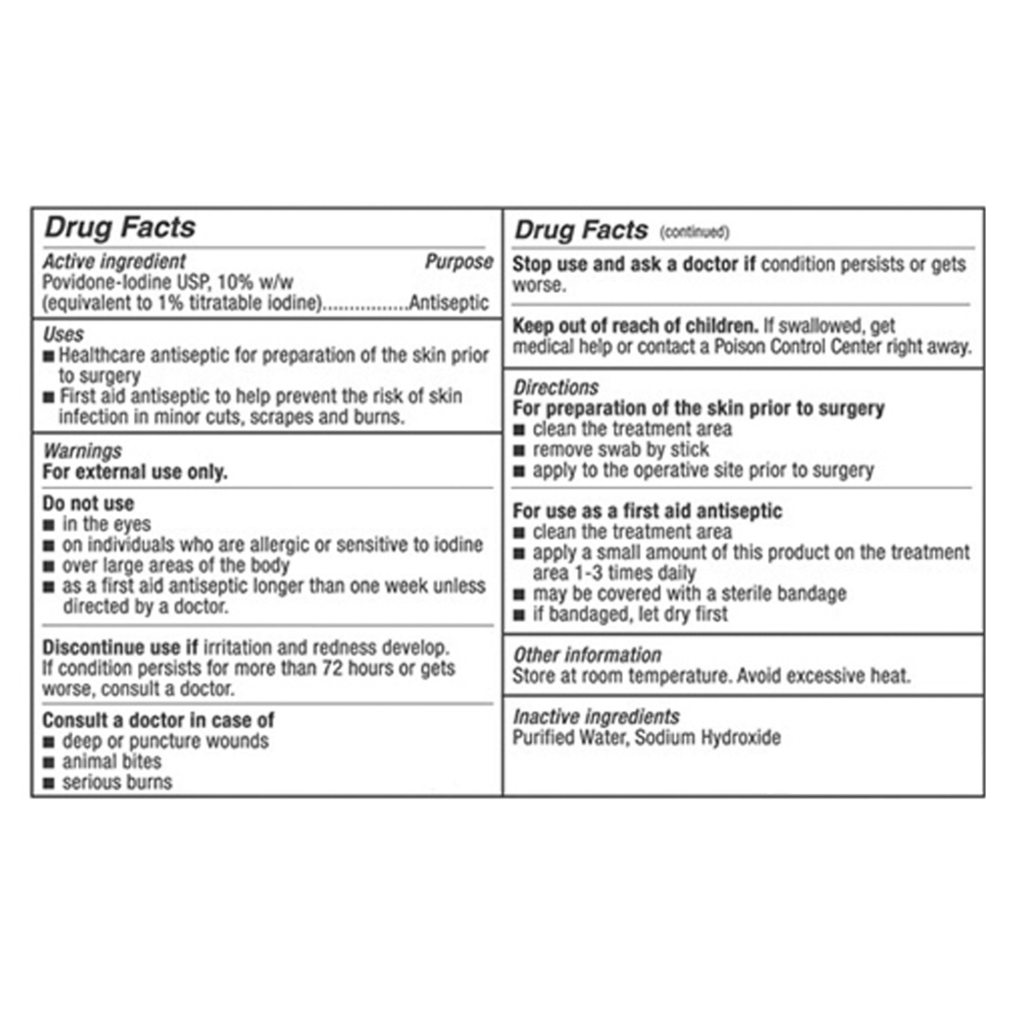 PDI® PVP Iodine Prep Swabstick (50 Units)