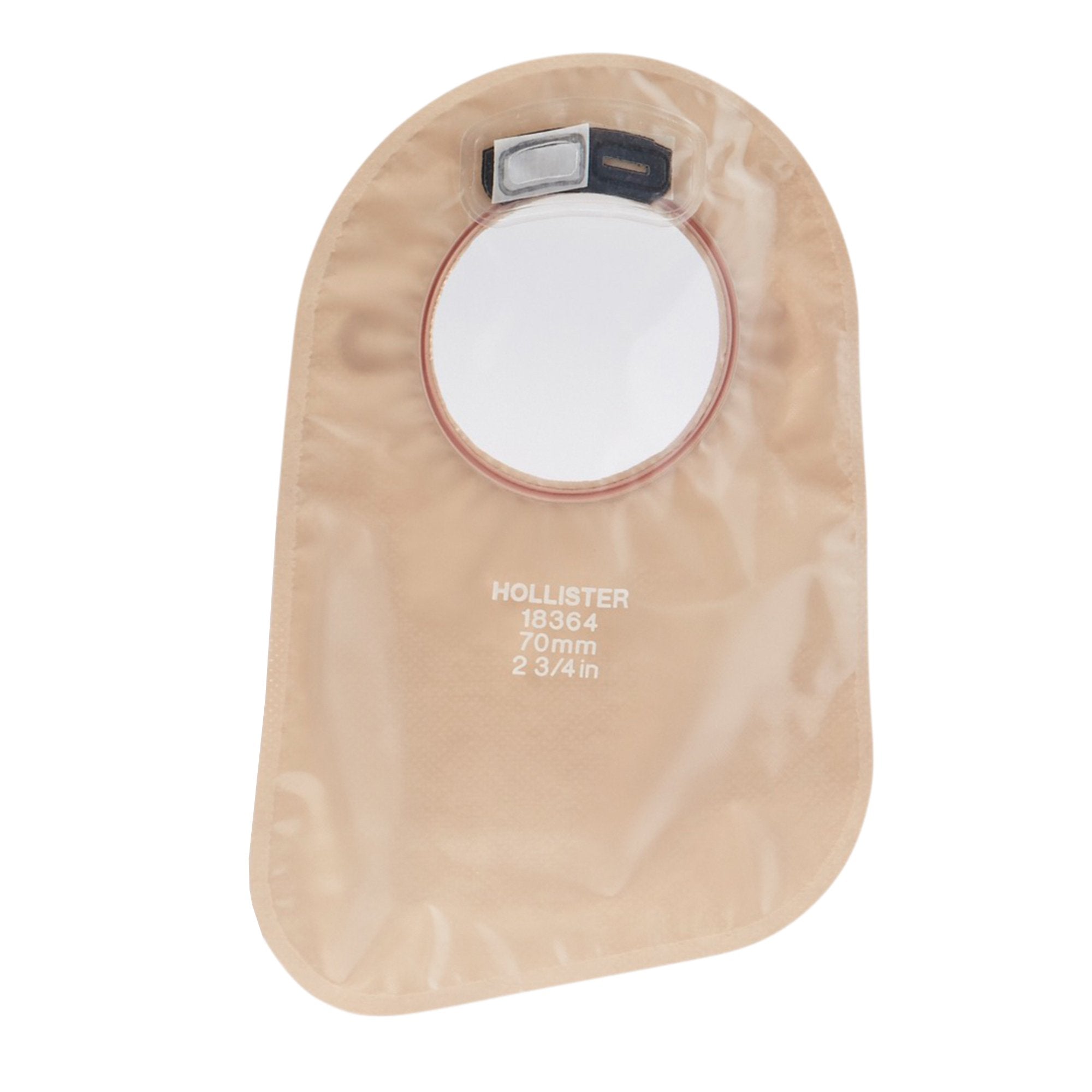 New Image™ Two-Piece Closed End Transparent Filtered Ostomy Pouch, 9 Inch Length, 2¾ Inch Flange (60 Units)