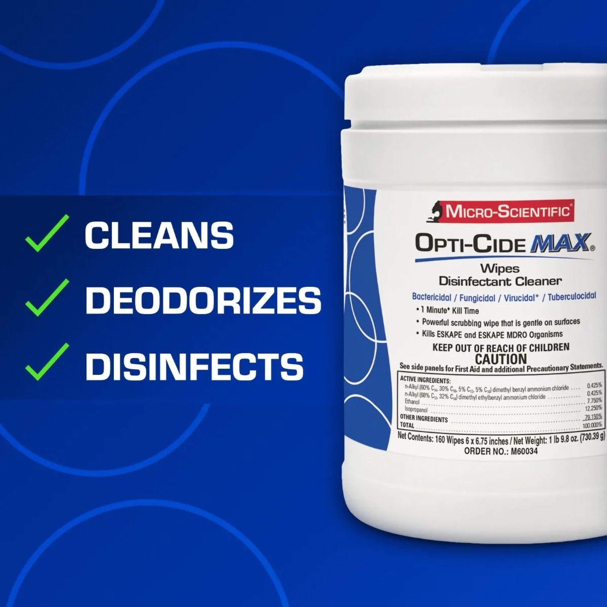 Opti-Cide® Max Surface Disinfectant Cleaner Wipes (1 Unit)