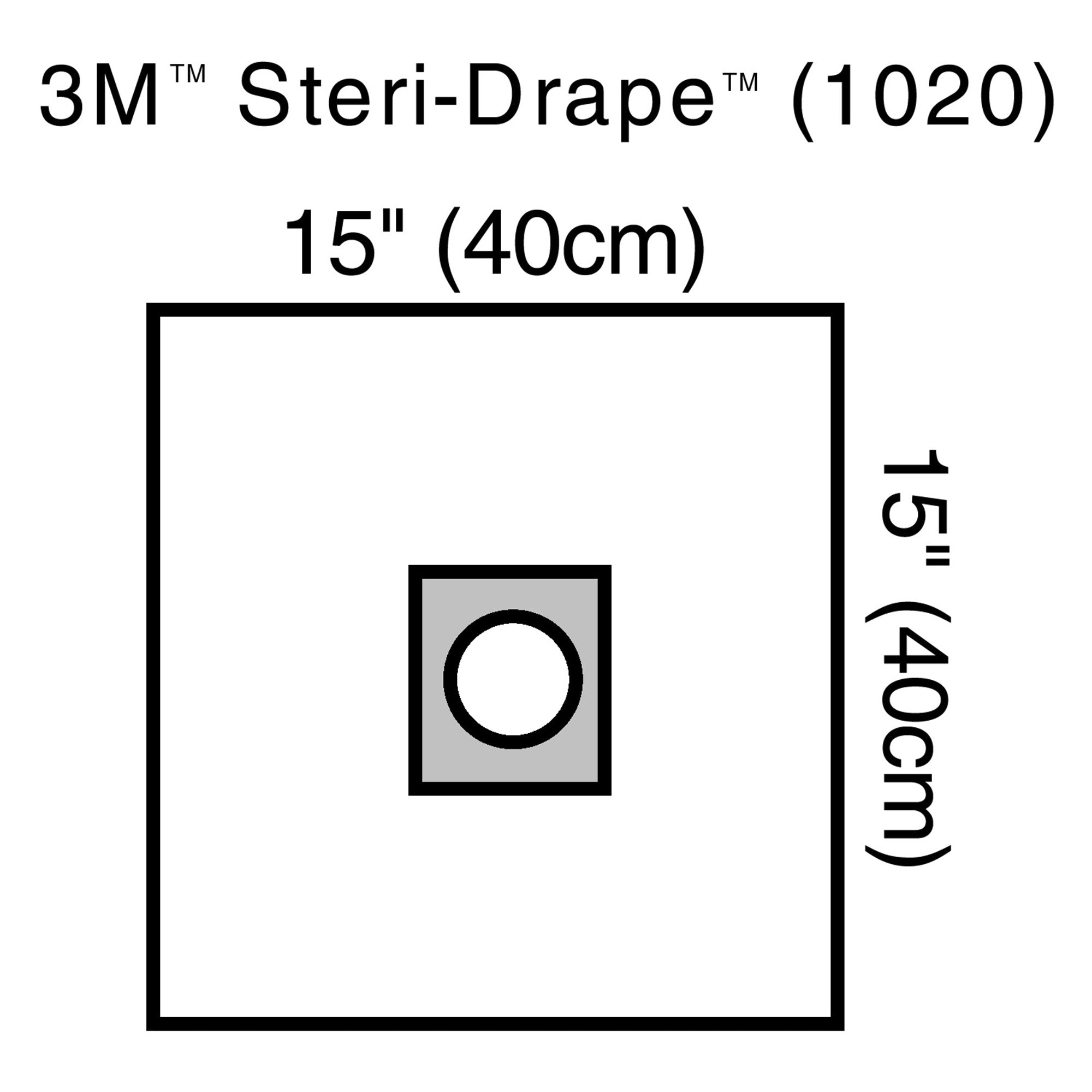 3M™ Steri-Drape™ Sterile Small EENT Drape, 15 x 15 Inch (10 Units)