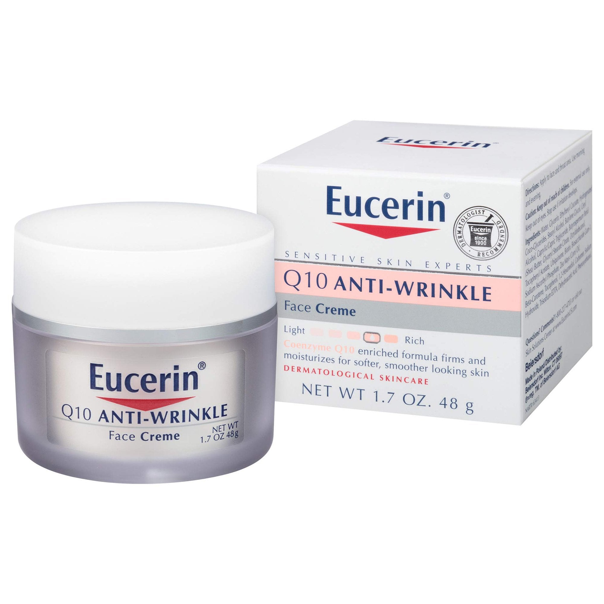 Eucerin® Q10 Anti-Wrinkle Sensitive Skin Face Cream, 1.7 oz. (1 Unit)