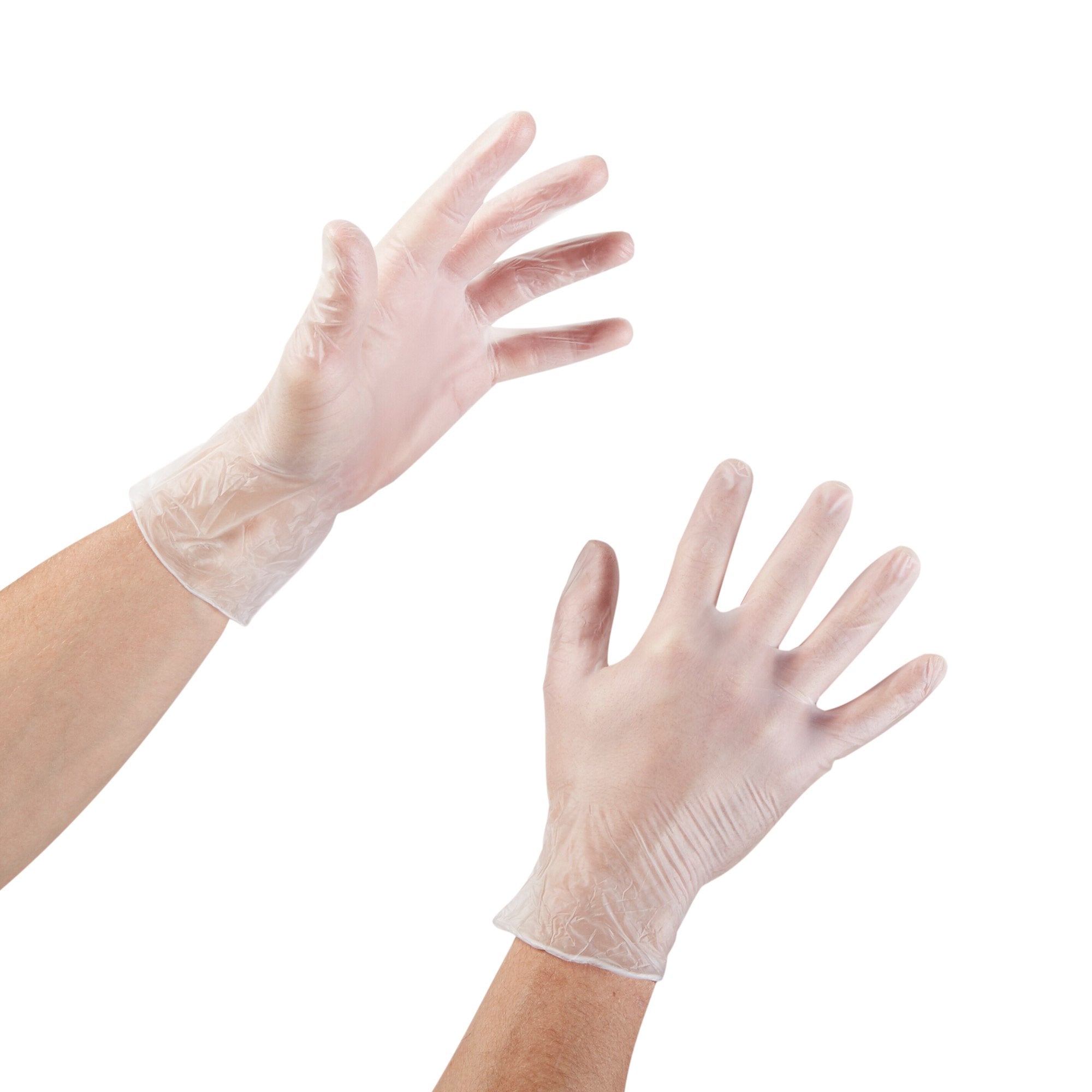 McKesson Vinyl Exam Gloves, Medium, Clear - 150 Pack for Medical Use