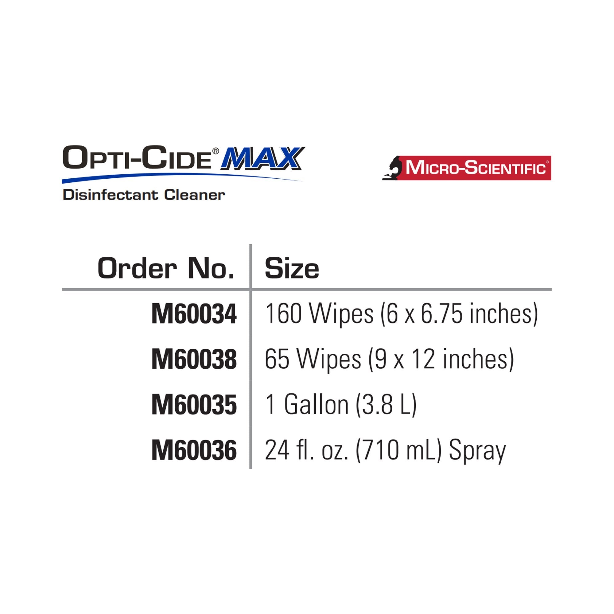 Opti-Cide® Max Surface Disinfectant Cleaner Wipes (1 Unit)