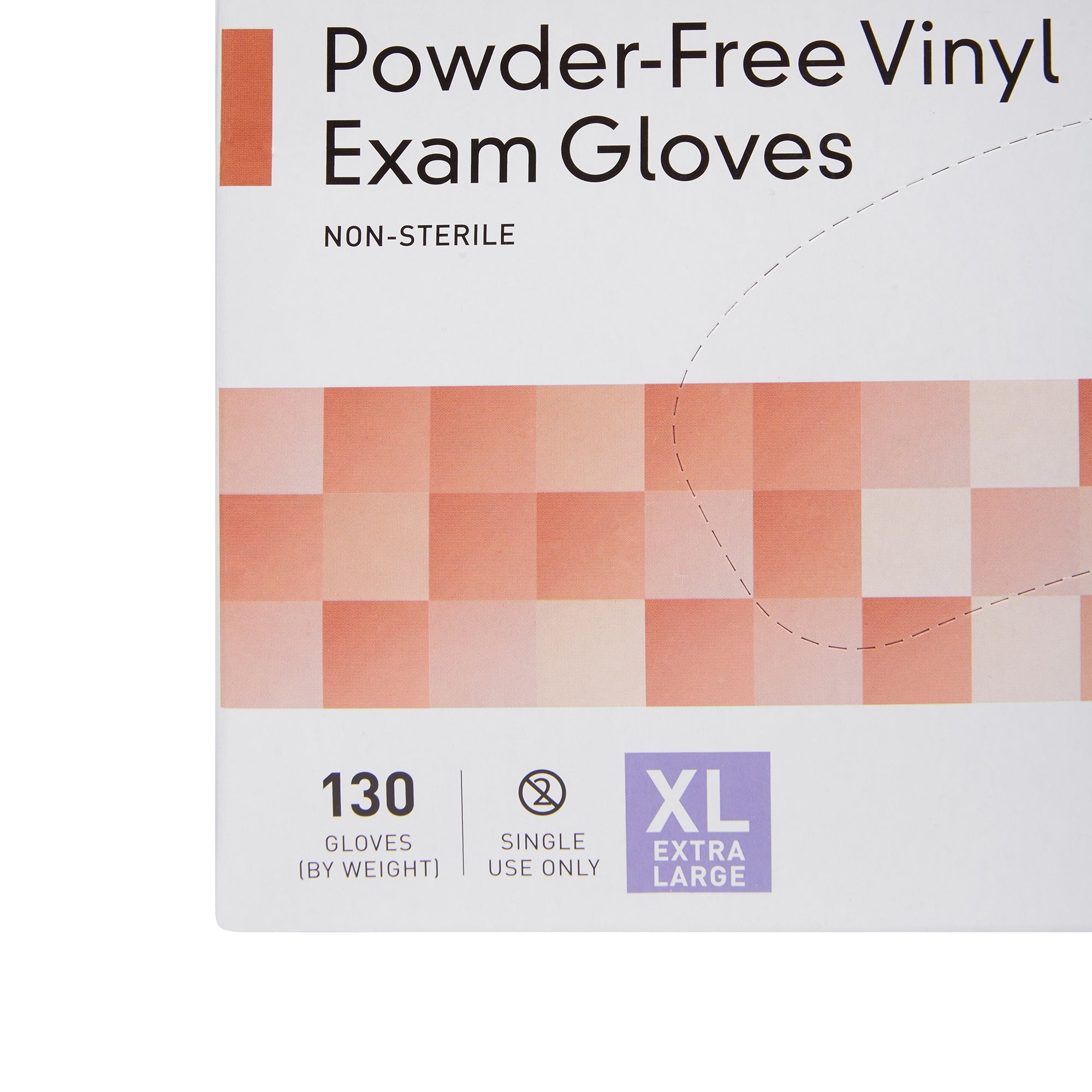 McKesson Vinyl Exam Gloves XL - Clear, Non-Sterile, Powder-Free (130 Pack)
