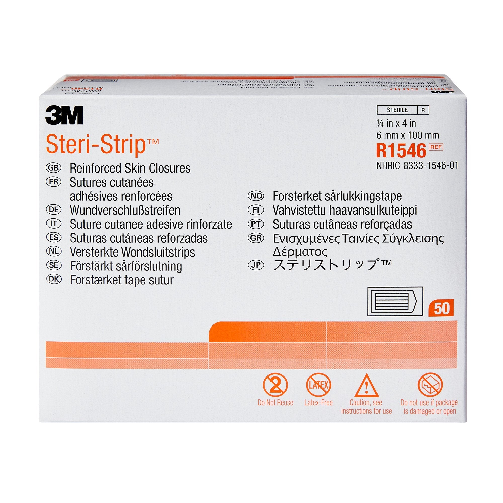 3M™ Steri-Strip™ Skin Closure Strip, 1/4 X 4 Inch (200 Units)