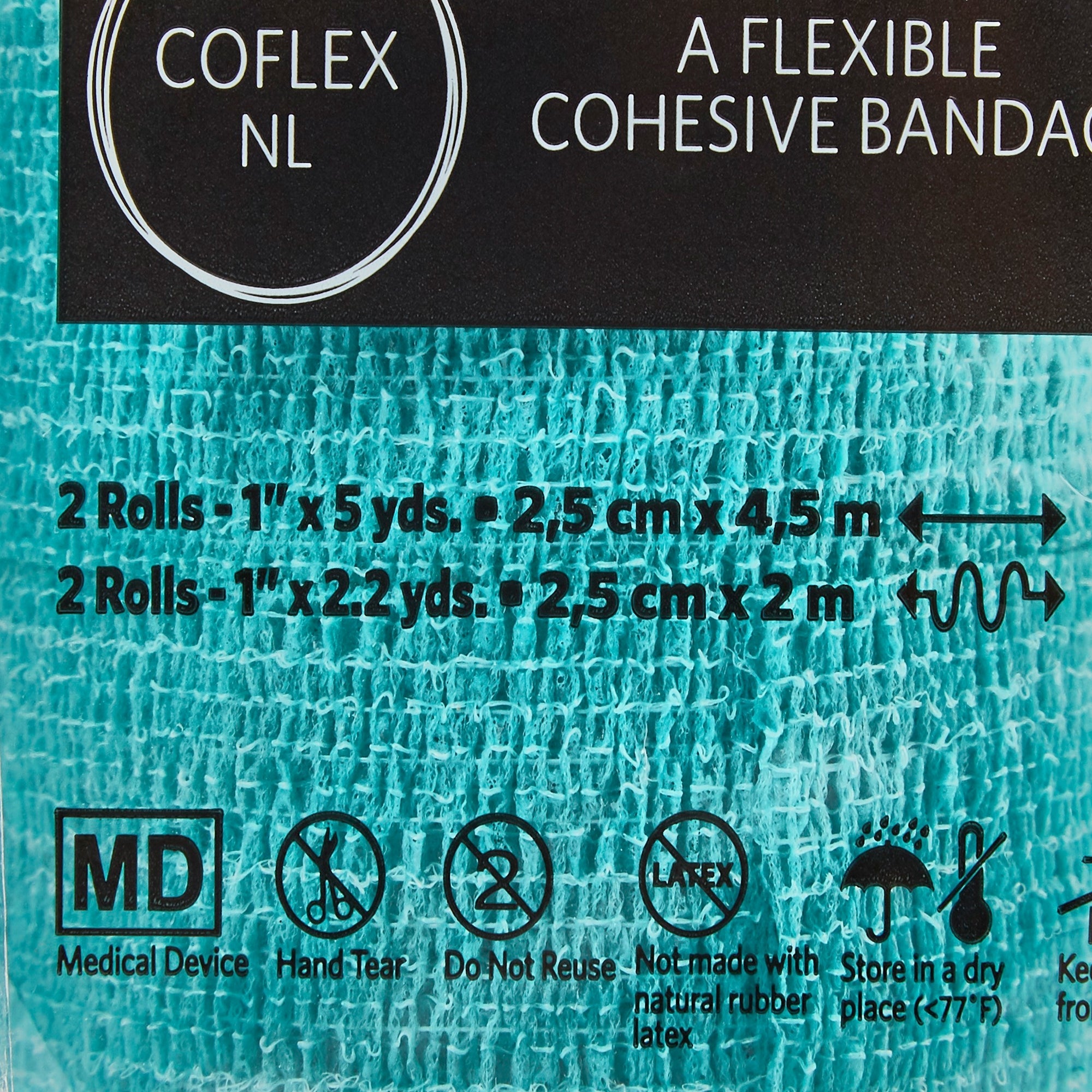 CoFlex® NL Self-adherent Closure Cohesive Bandage, 1 Inch x 5 Yard (1 Unit)