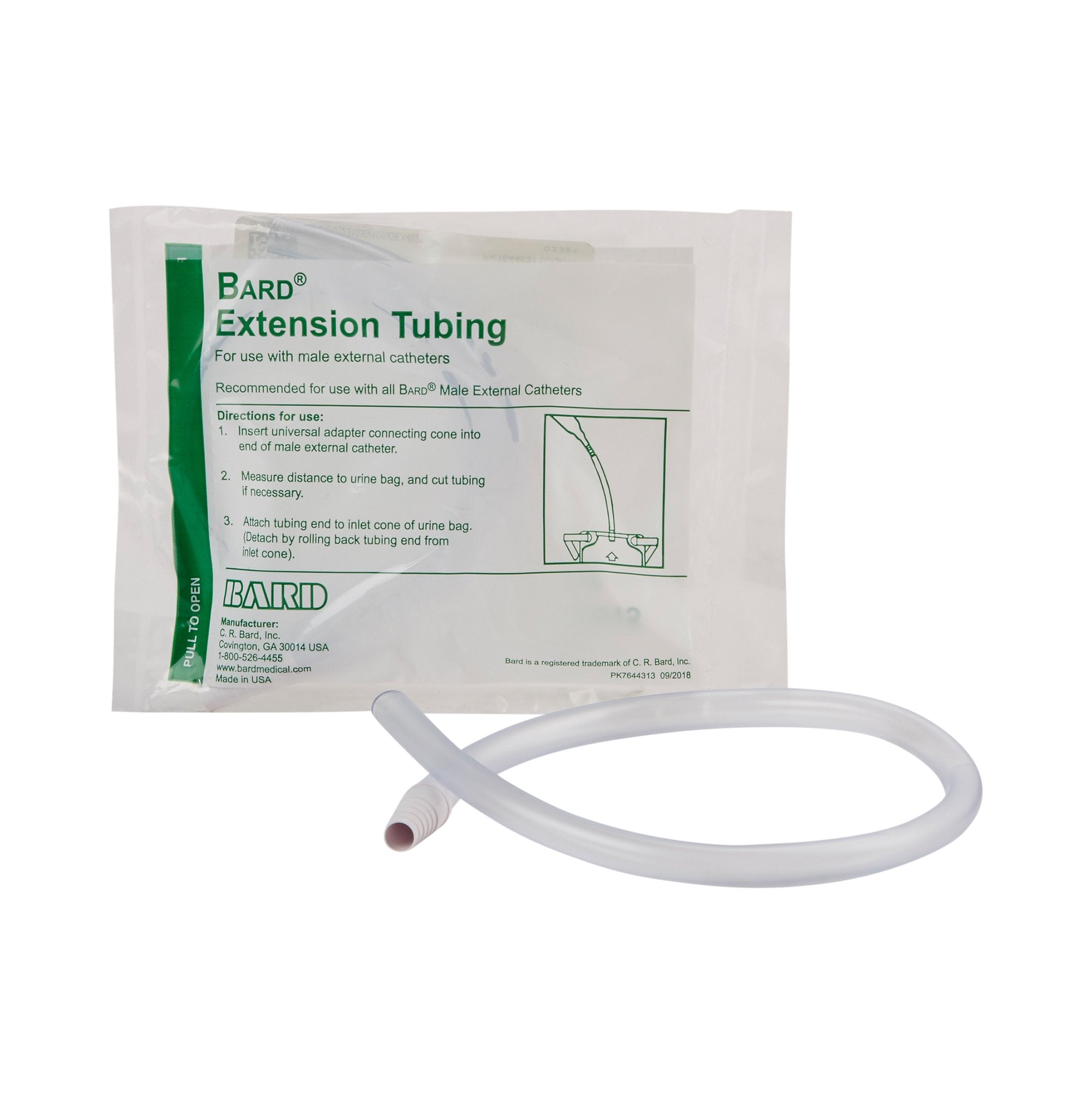 Bard® Tube, Leg Bag Extension, Nonsterile (24 Units)