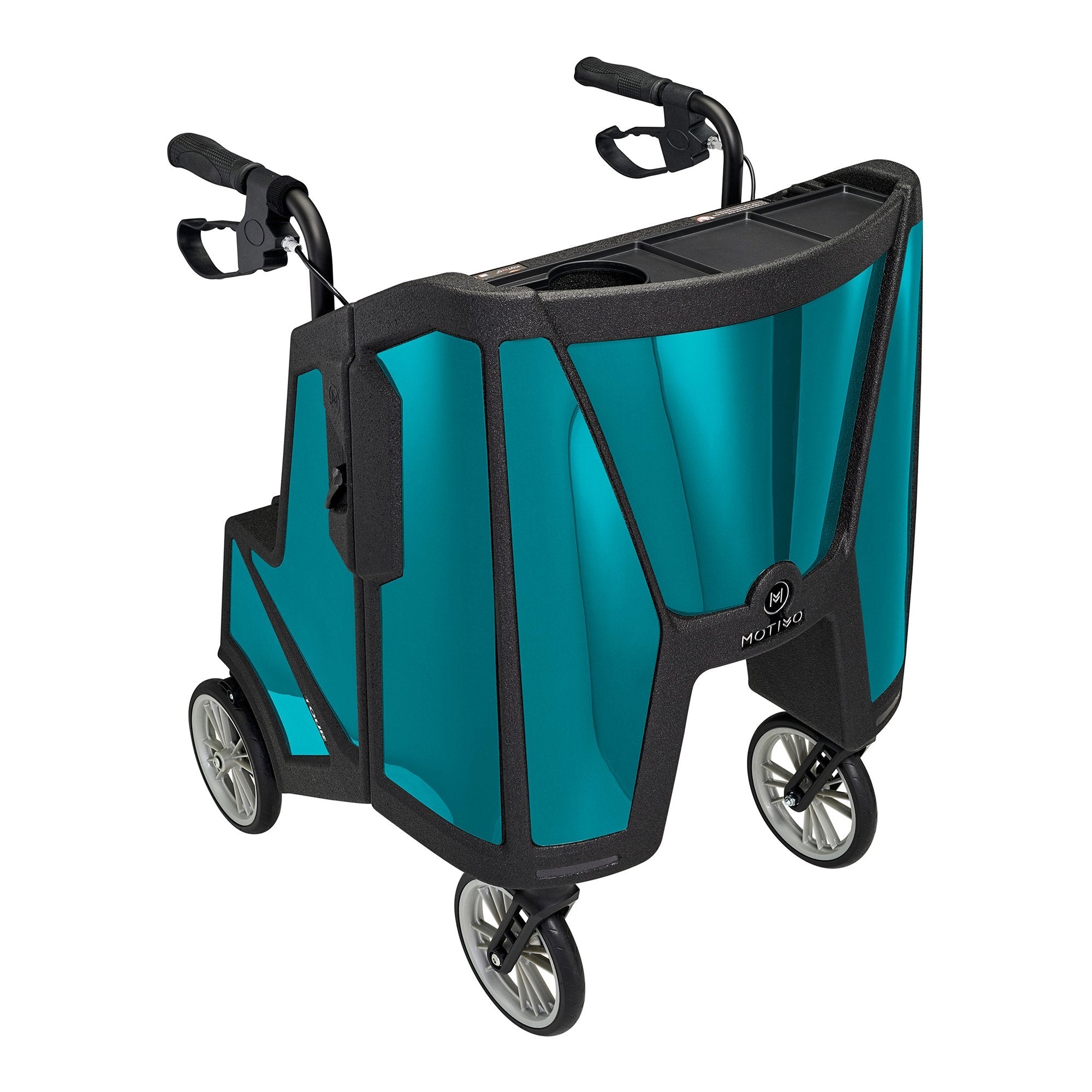 Tour Four-Wheel Rollator, 31 to 37 Inch Handle Height, Ocean Teal (1 Unit)