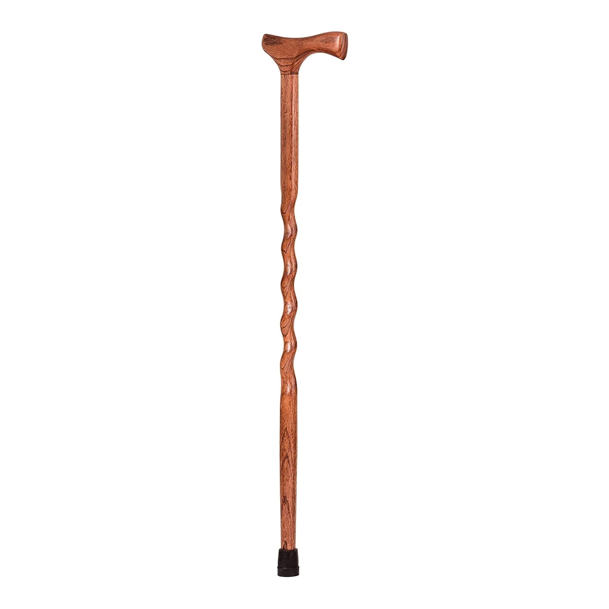 Brazos™ Twisted Assorted Hardwoods Cane with T-Handle, 34-Inch Height (1 Unit)