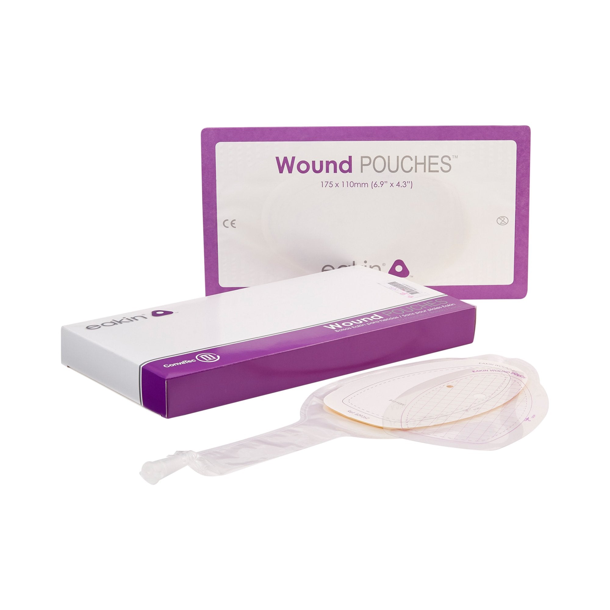 Eakin® Fistula and Wound Drainage Pouch, 4-3/10 x 6-9/10 Inch (5 Units)