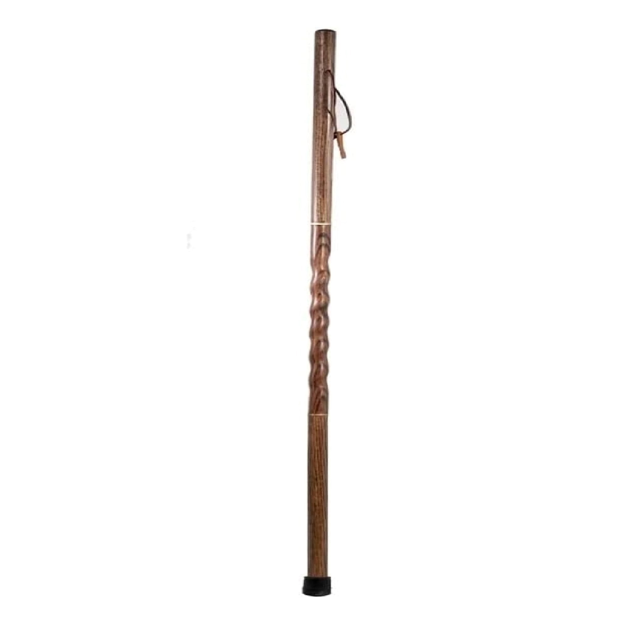 Brazos™ Twisted Oak Traveler's Handcrafted Walking Stick, 55-Inch, Brown (1 Unit)