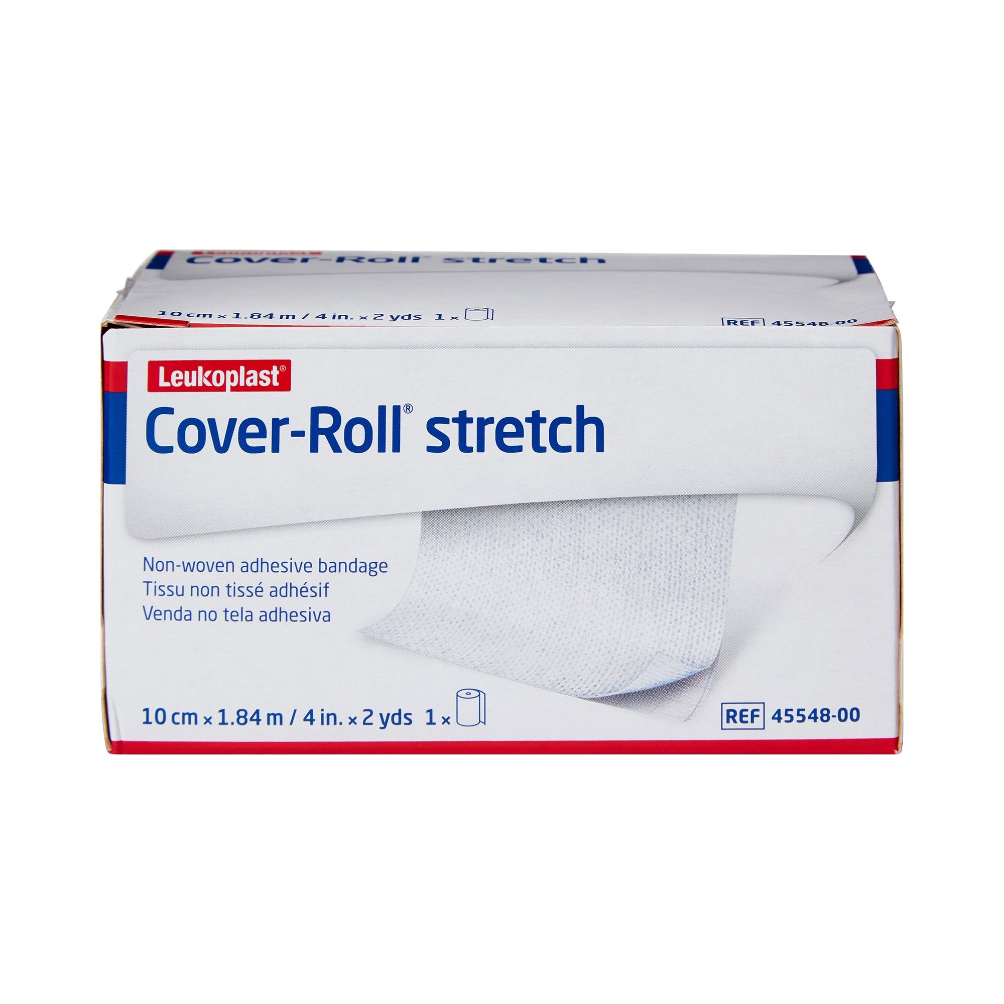 Cover-Roll® Stretch Nonwoven Polyester Dressing Retention Tape, 4 Inch x 2 Yard, White (12 Units)