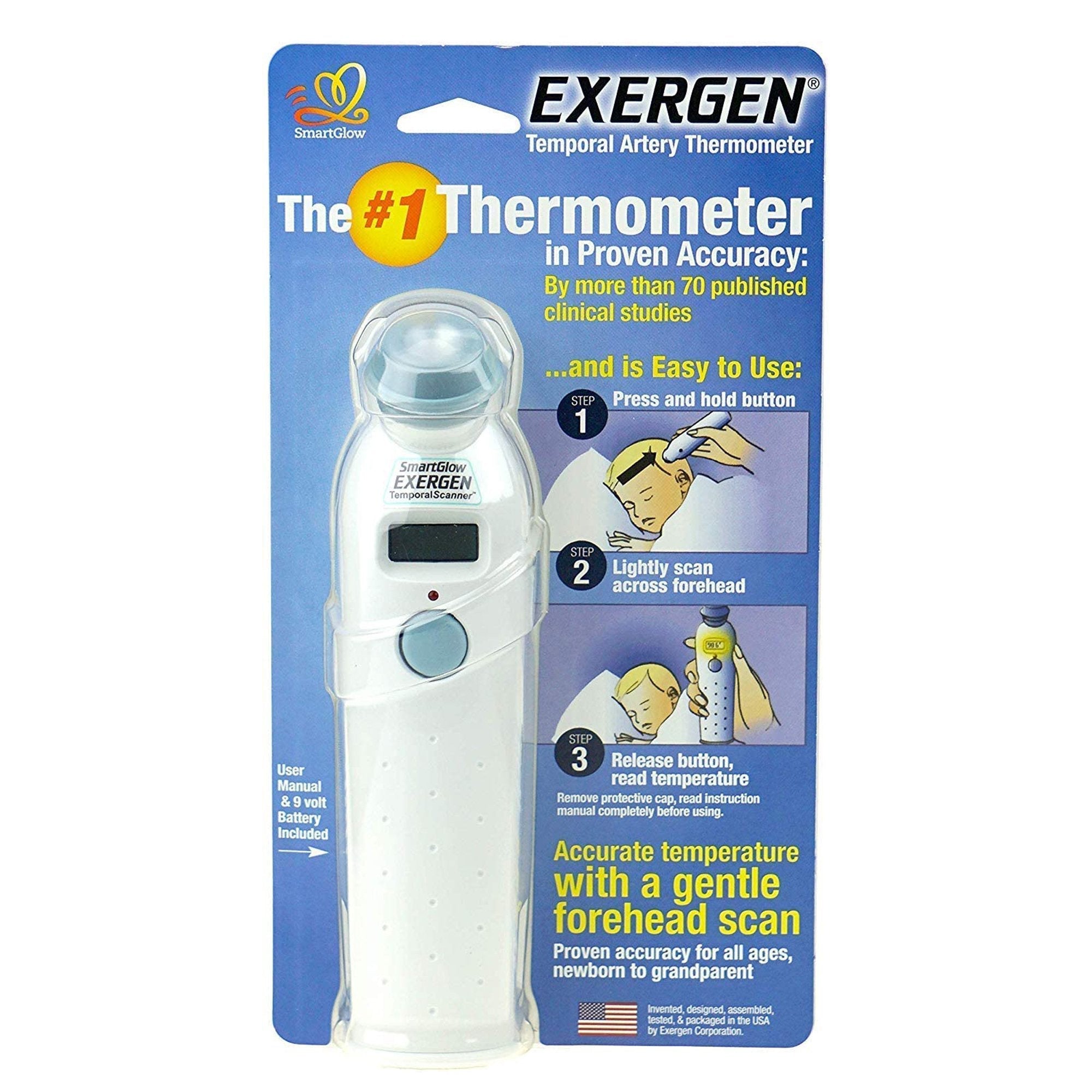 Exergen TemporalScanner Digital Thermometer (1 Unit)